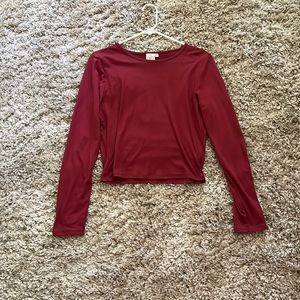 ❤️must order 2 or more items❤️ Dark red, long sleeve top